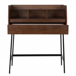 Loftscape Sekretär Noora - Walnuss / Schwarz -BÜROMÖBEL Verkaufsgeschäft 1000272893 220331 041 DETAILS P000000001000272893