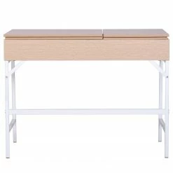 Loftscape Schreibtisch Neutra - (höhenverstellbar) - Eiche Dekor / Matt Weiß -BÜROMÖBEL Verkaufsgeschäft 1000272894 211027 084829000054 DETAILS P000000001000272894