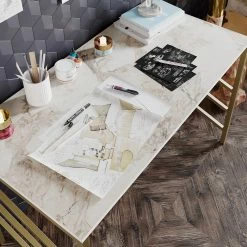 Red Living Schreibtisch Aneta - Marmor Weiß Dekor -BÜROMÖBEL Verkaufsgeschäft 1000273390 210615 12562600014 MOOD DETAILS P000000001000273390 mood