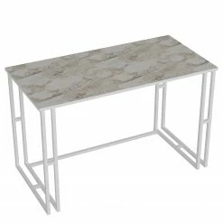 Red Living Schreibtisch Andel - Marmor Weiß Dekor