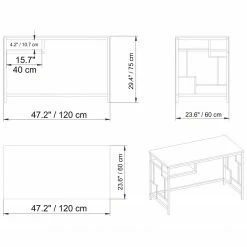 Red Living Schreibtisch Asaa - Marmor Weiß Dekor -BÜROMÖBEL Verkaufsgeschäft 1000273404 210615 12562700079 SKETCH DETAILS P000000001000273404 sketch