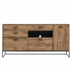 Red Living Sideboard Meevoo II - Eiche Rustikal Dekor / Graphit -BÜROMÖBEL Verkaufsgeschäft 1000273888 210614 14470100031 DETAILS P000000001000273888
