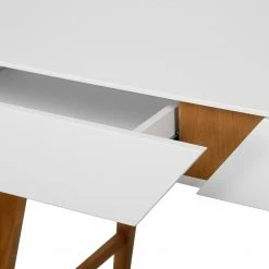 Mørteens Schreibtisch Teja - Catalpa teilmassiv - Weiß / Catalpa -BÜROMÖBEL Verkaufsgeschäft 1000275378 210624 11464400008 DETAILS P000000001000275378