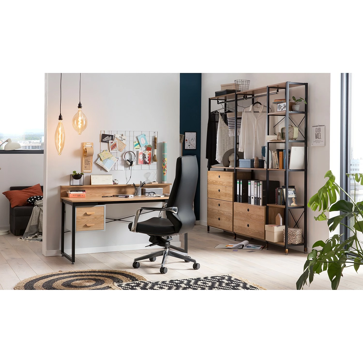 Loftscape Bürostuhl Maia - Kunstleder / Aluminium - Schwarz / Silber 4 Loftscape Bürostuhl Maia - Kunstleder / Aluminium - Schwarz / Silber – Bild 2