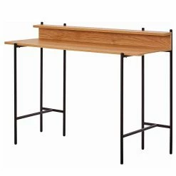 Ars manufacti Schreibtisch Iva - Akazie Dekor / Schwarz