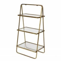 Red Living Regal Kajsa - Glas / Metall - Antik Gold