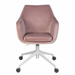 Mørteens Bürodrehstuhl Nicholas IV - Samt / Eisen - Altrosa / Weiß -BÜROMÖBEL Verkaufsgeschäft 1000276826 220909 030 DETAILS P000000001000276826