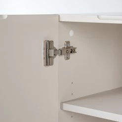 Studio Copenhagen Highboard Cooby - Muschelweiß / Eiche Hell -BÜROMÖBEL Verkaufsgeschäft 1000276945 220713 045 DETAILS P000000001000276945