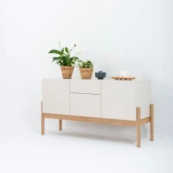 Studio Copenhagen Sideboard Cooby I - Muschelweiß / Eiche Hell -BÜROMÖBEL Verkaufsgeschäft 1000276966 211015 08300500076 MOOD DETAILS P000000001000276966 mood