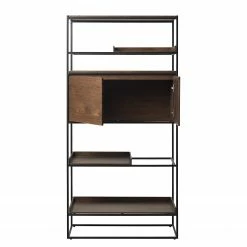 Red Living Regal Ratho - Echtholzfurnier / Metall - Raucheiche / Schwarz -BÜROMÖBEL Verkaufsgeschäft 1000277645 210706 14081600106 DETAILS P000000001000277645