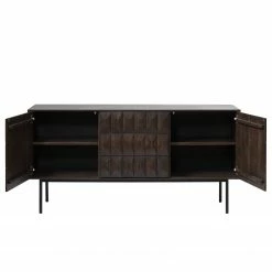 Red Living Sideboard Limes - Eiche massiv / Metall - Eiche Dunkel / Schwarz -BÜROMÖBEL Verkaufsgeschäft 1000277648 210706 14081800131 DETAILS P000000001000277648