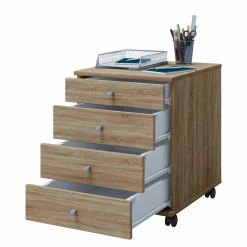 VCM Rollcontainer Lona Mini - Eiche Sonoma Dekor -BÜROMÖBEL Verkaufsgeschäft 1000277778 210716 14053000055 DETAILS P000000001000277778