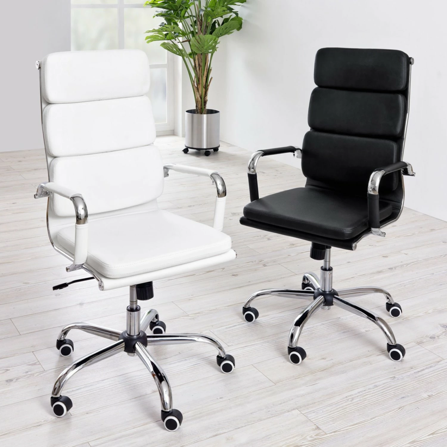 Loftscape Bürodrehstuhl Mike - Weiß 5 Loftscape Bürodrehstuhl Mike - Weiß – Bild 3