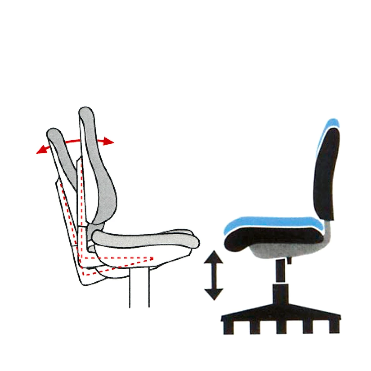 Loftscape Bürodrehstuhl Mike - Weiß 8 Loftscape Bürodrehstuhl Mike - Weiß – Bild 6