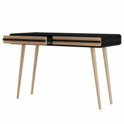 Norrwood Schreibtisch Amanda - Schwarz / Eiche Dekor -BÜROMÖBEL Verkaufsgeschäft 1000279201 210716 14152900010 DETAILS P000000001000279201