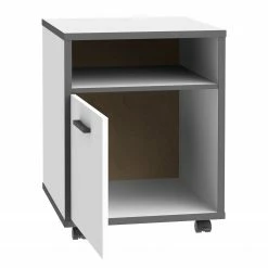 Fredriks Rollcontainer Kendrick - Weiß / Grau -BÜROMÖBEL Verkaufsgeschäft 1000280659 210813 08153700026 DETAILS P000000001000280659