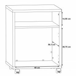 Fredriks Rollcontainer Kendrick - Weiß / Grau -BÜROMÖBEL Verkaufsgeschäft 1000280659 210813 08153700030 SKETCH DETAILS P000000001000280659 sketch