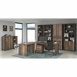 Red Living Rollcontainer Clifford - Altholz Dekor / Dunkelgrau -BÜROMÖBEL Verkaufsgeschäft 1000280660 210813 08153800033 MOOD DETAILS P000000001000280660 mood