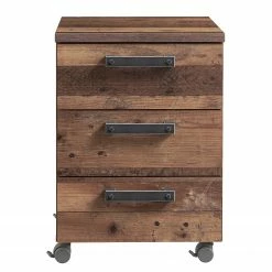 Red Living Rollcontainer Clifford - Altholz Dekor / Dunkelgrau -BÜROMÖBEL Verkaufsgeschäft 1000280660 210813 08153800035 DETAILS P000000001000280660