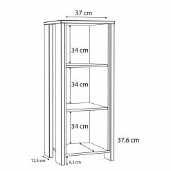 Regal Clifford - 47 x 115 cm -BÜROMÖBEL Verkaufsgeschäft 1000280661 210813 08153800047 SKETCH DETAILS P000000001000280661 sketch