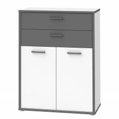 Fredriks Aktenschrank Kendrick V - Weiß / Grau