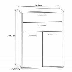 Fredriks Aktenschrank Kendrick V - Weiß / Grau -BÜROMÖBEL Verkaufsgeschäft 1000280670 210813 08154100093 SKETCH DETAILS P000000001000280670 sketch