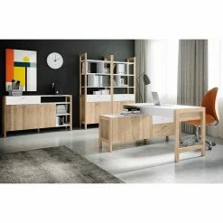 Norrwood Regal Holvik - Eiche Sonoma Dekor / Weiß -BÜROMÖBEL Verkaufsgeschäft 1000280674 210813 08154300115 MOOD DETAILS P000000001000280674 mood