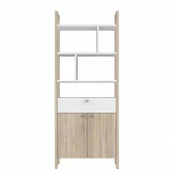 Norrwood Regal Holvik - Eiche Sonoma Dekor / Weiß -BÜROMÖBEL Verkaufsgeschäft 1000280674 210813 08154300117 DETAILS P000000001000280674