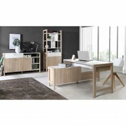 Norrwood Kommode Holvik - Eiche Sonoma Dekor / Weiß -BÜROMÖBEL Verkaufsgeschäft 1000280679 210813 08154500152 MOOD DETAILS P000000001000280679 mood