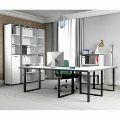 Fredriks Regal Kendrick III - Weiß / Grau -BÜROMÖBEL Verkaufsgeschäft 1000280680 210813 08154500161 MOOD DETAILS P000000001000280680 mood