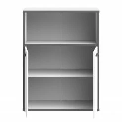 Fredriks Aktenschrank Kendrick - Weiß / Grau -BÜROMÖBEL Verkaufsgeschäft 1000280682 210813 08154700183 DETAILS P000000001000280682