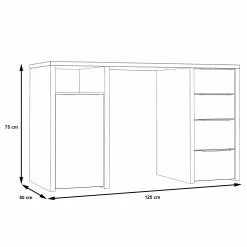 Fredriks Schreibtisch Nima - Weiß -BÜROMÖBEL Verkaufsgeschäft 1000280699 210813 08155400305 SKETCH DETAILS P000000001000280699 sketch