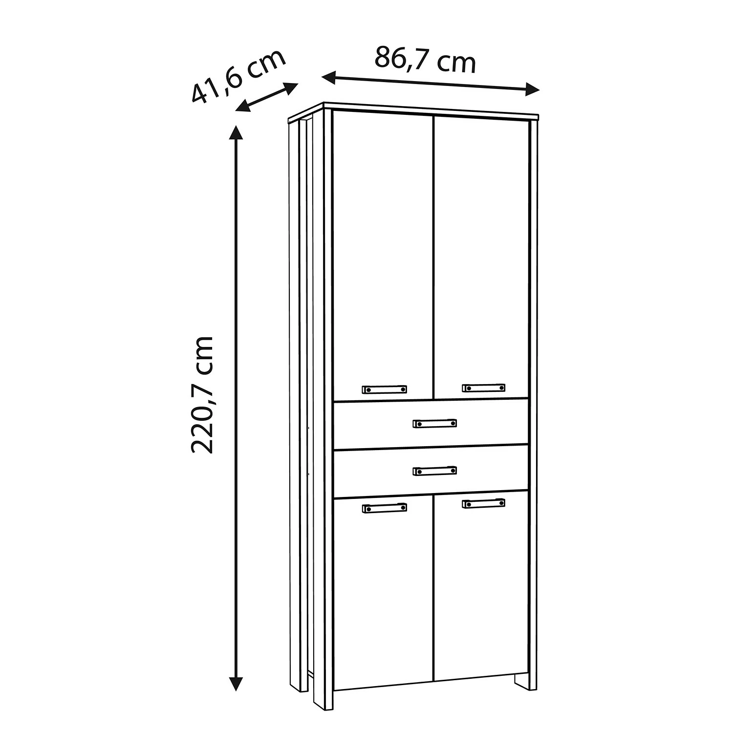 Red Living Aktenschrank Clifford - Altholz Dekor / Dunkelgrau 9 Red Living Aktenschrank Clifford - Altholz Dekor / Dunkelgrau – Bild 7