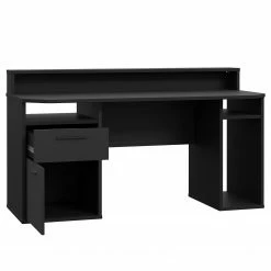 Fredriks Schreibtisch Trent III - Matt Schwarz - Mit Beleuchtung -BÜROMÖBEL Verkaufsgeschäft 1000280716 210813 08160100426 DETAILS P000000001000280716