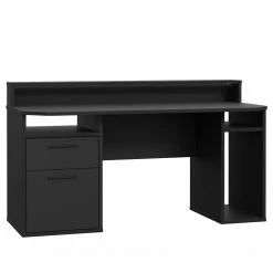 Fredriks Schreibtisch Trent III - Matt Schwarz - Mit Beleuchtung -BÜROMÖBEL Verkaufsgeschäft 1000280716 210813 08160100428 DETAILS P000000001000280716