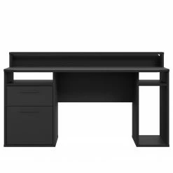 Fredriks Schreibtisch Trent III - Matt Schwarz - Mit Beleuchtung -BÜROMÖBEL Verkaufsgeschäft 1000280716 210813 08160100429 DETAILS P000000001000280716