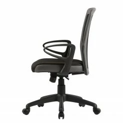 Fredriks Bürodrehstuhl Pialba - Kunstleder & Mesh / Kunststoff - Schwarz / Dunkelgrau -BÜROMÖBEL Verkaufsgeschäft 1000280786 210809 06062700034 DETAILS P000000001000280786