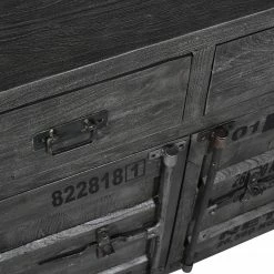 Wolf-Möbel Sideboard Container - Akazie Grau -BÜROMÖBEL Verkaufsgeschäft 1000281790 220223 060 DETAILS P000000001000281790