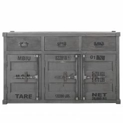 Wolf-Möbel Sideboard Container - Akazie Grau -BÜROMÖBEL Verkaufsgeschäft 1000281790 220616 030 DETAILS P000000001000281790