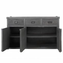 Wolf-Möbel Sideboard Container - Akazie Grau -BÜROMÖBEL Verkaufsgeschäft 1000281790 220616 032 DETAILS P000000001000281790