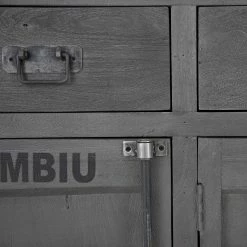 Wolf-Möbel Sideboard Container - Akazie Grau -BÜROMÖBEL Verkaufsgeschäft 1000281790 220616 036 DETAILS P000000001000281790