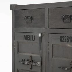 Wolf-Möbel Sideboard Container - Akazie Grau -BÜROMÖBEL Verkaufsgeschäft 1000281790 220616 040 DETAILS P000000001000281790