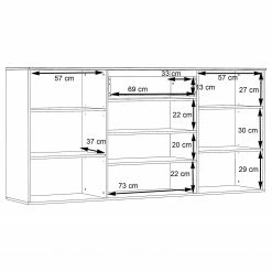 Loftscape Sideboard Corey - Inkl. Beleuchtung - Eiche Dekor / Grau 19 Loftscape Sideboard Corey - Inkl. Beleuchtung - Eiche Dekor / Grau -BÜROMÖBEL Verkaufsgeschäft 1000282740 211109 144351000549 SKETCH DETAILS P000000001000282740 sketch
