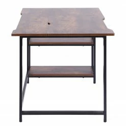 Ars manufacti Schreibtisch Alexandra - Altholz Dekor / Schwarz -BÜROMÖBEL Verkaufsgeschäft 1000283353 211214 12414000097 DETAILS P000000001000283353