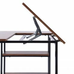 Ars manufacti Schreibtisch Alexandra - Altholz Dekor / Schwarz -BÜROMÖBEL Verkaufsgeschäft 1000283353 211214 12414000099 DETAILS P000000001000283353