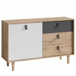Fredriks Sideboard Bowood I - Eiche Artisan Dekor / Weiß
