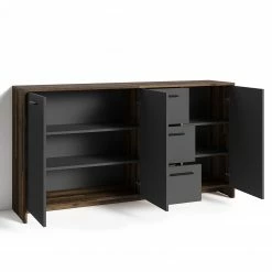 Fredriks Sideboard Edgeworth - Altholz Dekor / Anthrazit -BÜROMÖBEL Verkaufsgeschäft 1000283869 210805 14244600354 DETAILS P000000001000283869