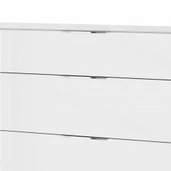 Maja Möbel Sideboard Trend - Glas - Hochglanz Weiß / Chrom -BÜROMÖBEL Verkaufsgeschäft 1000284207 210804 14342400013 DETAILS P000000001000284207