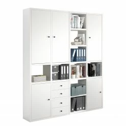 Fredriks Aktenschrank-Kombination Emporio II - Lack Weiß