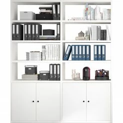 Fredriks Aktenregal-Kombination Emporio II - Lack Weiß -BÜROMÖBEL Verkaufsgeschäft 1000284225 211012 16544700094 DETAILS P000000001000284225